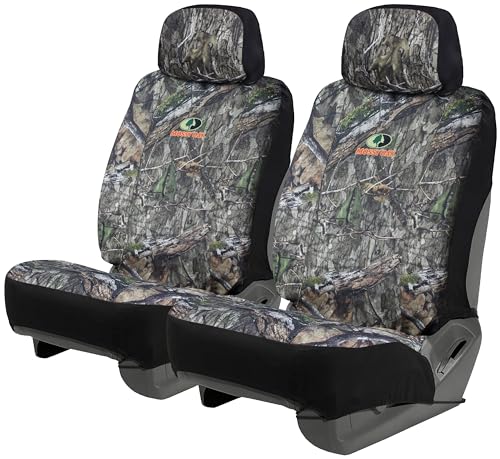 Mossy Oak Camo Seat Covers Low Back - Made with Rip-Stop Oxford Fabric, Airbag Compatible, Universial Fit Most Bucket Seats - Official Licensed Product - color: Oxford Low Back