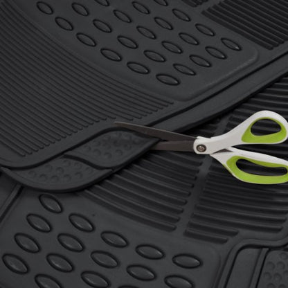 BDK Contour Liners - Original Heavy Duty Rubber Floor Mats for Car SUV Truck & Van - All Weather Protection (Original)