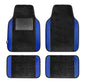 FH Group Automotive Floor Mats – Universal Fit Premium Carpet Car Mats with Driver Heel Pad, Full Set for Cars, SUVs & Trucks - Blue - color: Blue