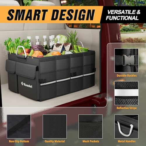 K KNODEL Car Trunk Organizer, Black, Unisex, Automobiles - size: XL