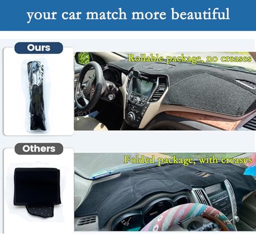 Dash Cover Custom Fit for 2012-2007 Le-xus LS LS460 LS600H (for Left Hand Drive) Dashboard Cover Non-Slip Pad Dash Board Mat Accessories