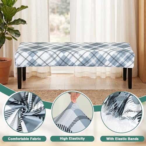 FUANGUI Floral Bench Cover,Stretch Dining Bench Cover for bedrooms, Living Rooms, Kitchens, Protector Chair Bench Piano Bench Seat Covers Stool Slipcover Removable, Washable - 03 - color: 03