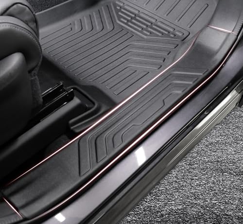 Floor Mats Cargo Mat Backrest Mats Trunk Lower Storage Mat for 2019-2026 Subaru Ascent Accessories, All-Weather TPE Trunk Mat Cargo Liner Door Sill Protector(Floor Mats+2-in-1 Cargo Mat) - style: Floor Mats+2-in-1 Cargo Mat