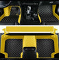 Custom Waterproof Leather Car Floor Mats Fit for Most Car SUV Truck & Sportscar All Weather Protection Vehicles (Black+Yellow) - color: Black+Yellow