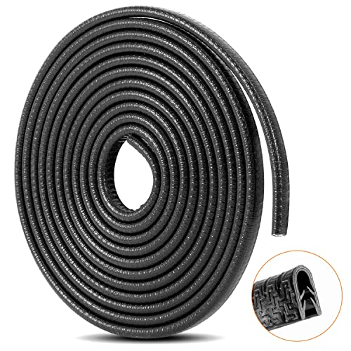 Car Door Edge Guards 16Ft(5M) Automotive Door Entry Guard U Shape Car Door Trim Protector for Most Car