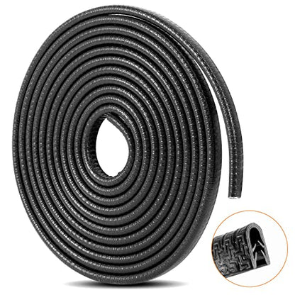Car Door Edge Guards 16Ft(5M) Automotive Door Entry Guard U Shape Car Door Trim Protector for Most Car