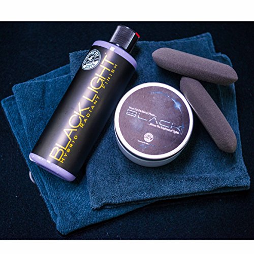 Chemical Guys Black & Dark Color Paint Maintenance Kit - Enhance Gloss, Deepen Shine, Protect Dark Finishes, Restore Depth, Minimize Swirls, Car Care Kit for Black Cars HOL_201 - style: Kit - 7 Items