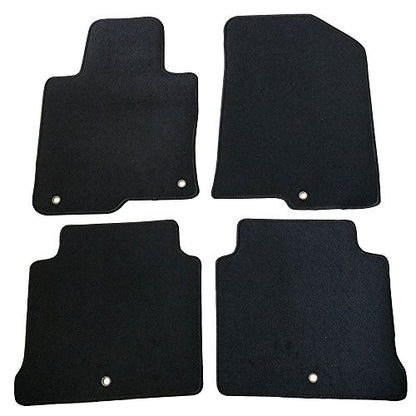 Floor Mat Compatible with 2016-2020 Kia Optima & 2015-2019 Hyundai Sonata, Factory Fitment Floor Mats Carpet Front & Rear Black 4PC Nylon by IKON MOTORSPORTS