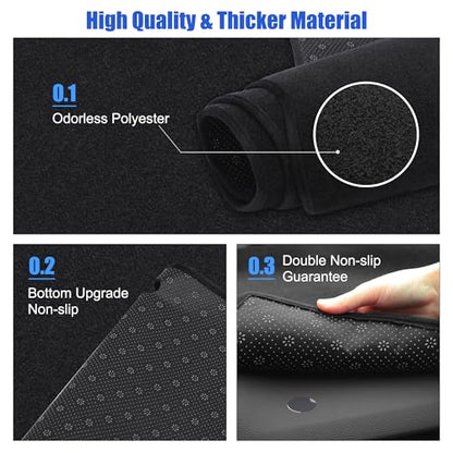 YYCKE Dash Cover Mat Custom Fit for 2025 2026 kia k4 Accessories Dashboard Pad Carpet Protector - size: kia k4 2025 2026