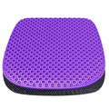 Large Gel Seat Cushion for Long Sitting with Non-Slip Cover, Soft & Breathable, Seat Cushion for Chair, Car, Office, Desk Chair, Wheelchair (17" x 15") - size: 17" x 15"