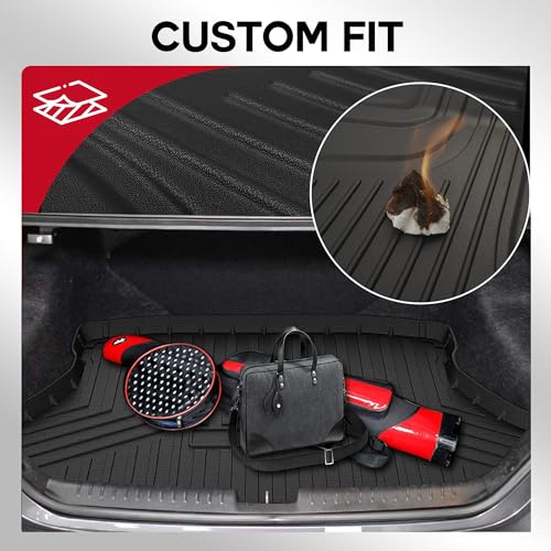 CRV Cargo Liner 2012-2016: DISUTOGO Cargo Mat Fit for Honda CR-V 2012-2016 All Weather TPE Rear Trunk Liner Waterproof Durable Trunk Mat Accessories Black