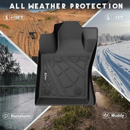 KARPAL Floor Mats & Cargo Liner for 2017-2026 Jeep Compass, All Weather TPE Custom Fit Floor Liners Car Mats Accessories, Front & 2nd Row - style: 2017-2026 | For Jeep Compass | 1st & 2nd Row