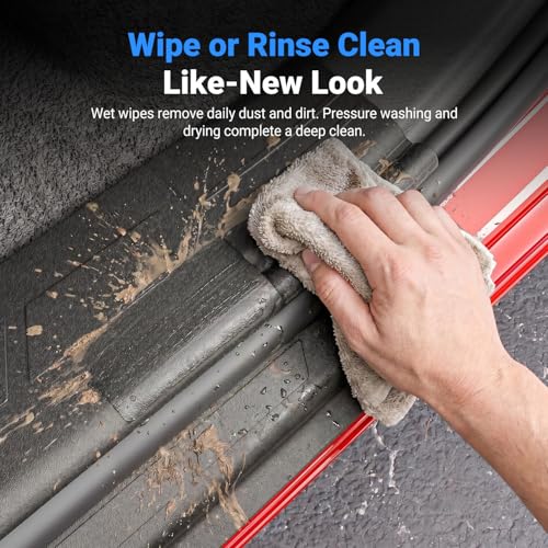8Pcs Door Sill Protector Compatible with 2019-2026 Chevy Silverado GMC Sierra 1500 Crew Cab Car Threshold Protector Car Door Entry Guard Replacement for 2019-2026 Chevy Silverado Accessories - size: Compatible with 19-26 Silverado Sierra(INT+EXT)