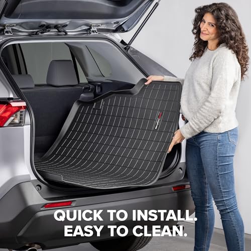WeatherTech Cargo Trunk Liner for Cadillac Escalade ESV, Suburban, Yukon XL - Behind 3rd Row (40678), Black