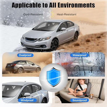 4Pcs Weatherstrip Window Moulding Trim Seal Belt Compatible with 2012-2015 Honda Civic Replace# 72410TR0A01 - color: 2012-2015, size: For Honda Civic
