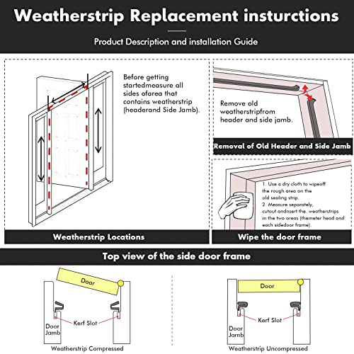 BBTO Weather Stripping Door Seal Exterior Weather Strip for Window V-Shaped Foam Kerf Garage Door Gap Blocker Soundproof Home Improvement Easy to Install(40 Feet,Brown) - color: Brown, size: 40 Feet