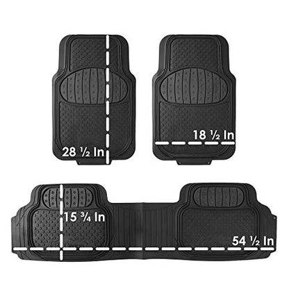 Automotive Floor Mats Pink Climaproof for All Weather Protection Universal Fit Heavy Duty Rubber fits Most Cars, SUVs, and Trucks (Full Set Trim to Fit) FH Group F11500PINK - color: pink