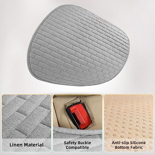 Car Seat Covers Front Seats,2 Pack Seat Covers for Cars Truck SUV,Front Seat Covers with Storage Pocket,Bottom Auto Seat Cushion Pad Mat for Most Vehicles-Gray,Front 2 Pcs - color: Gray 2 Pcs
