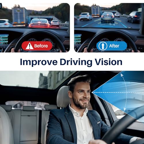X Large Car Seat Cushion for Driving, Mprove Driving Vision/Posture, Truck Seat Cushion with Non-Slip and Adjustable Straps, Memory Foam Seat Cushion for Long Time Driving Car, Truck, SUVs (DarkGray)