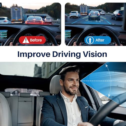 X Large Car Seat Cushion for Driving, Mprove Driving Vision/Posture, Truck Seat Cushion with Non-Slip and Adjustable Straps, Memory Foam Seat Cushion for Long Time Driving Car, Truck, SUVs (DarkGray)