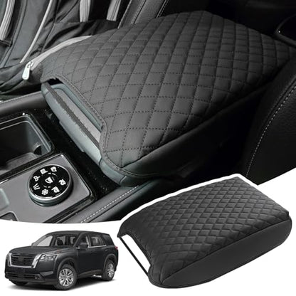 Center Console Armrest Cover for Nissan Pathfinder 2022 2023 2024 2025 2026 Fully Covered Anti-Scratch Protector Interior Accessories - size: Compatible with Nissan Pathfinder 2022-2026
