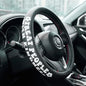 Treat People with Kindness Car Leather Steering Wheel Cover - 15-inch Universal Microfiber- Soft & Breathable & Silicone Anti Slip Auto Steering Wheel Wrap for Women - color: Treat People with kindness