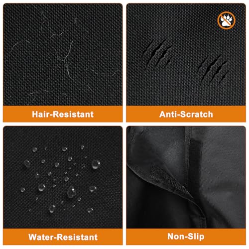 Cargo Liner for Dogs, Nonslip Waterproof Pet Boot Liner with Bumper Flap Protector, Durable Washable Cargo Cover Mat Travel, Universal for Medium Small Car SUV