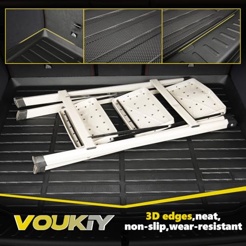 All Weather Car Floor Mats & Cargo Liner Set Fit for Nissan Leaf (Without Bose subwoofer) 2018 2019 2020 2021 2022 2023 2024 2025 Floor Liners Trunk Liner Leaf Cargo Mat Accessories Black - style: 4)For Nissan Leaf 2018-2025 Full Set