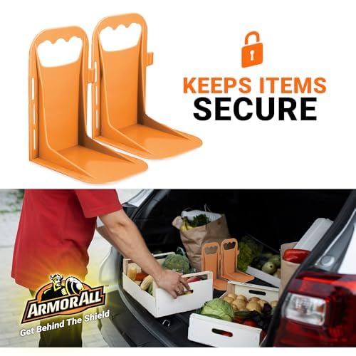 Armor All Trunk Cargo Blocks, Cargo Dividers, Trunk Dividers, Hook & Loop Trunk Organizer Blocks to Hold Cargo in Place, Cargo Containment System for Cars, Trucks, SUVs, Vans, 4 Pieces - size: 4 Pack