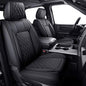 Aierxuan Dodge Ram Car Seat Covers Custom Fit 2009-2026 1500, 2010-2026 2500/3500 Laramie Big Horn Longhorn Crew Quad Regular Cab Waterproof Leather Truck Pickup Cushions(Full Set/Black) - color: Full Set/Black