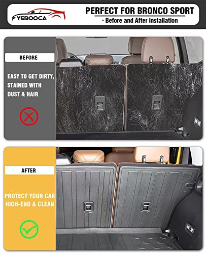 Cargo Liner Compatible with 2021-2026 Bronco Sport Trunk Mat Back Seat Cover Protector (Backrest Mats) - size: For 2021-2026 Ford Bronco Sport(Backrest Mat)