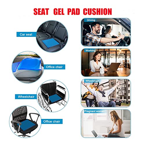 Motorcycle Seat Gel Pad Driver/Passenger Car Seat Cushion Shock Absorption Mat Reduce Fatigue Comfortable Soft Pad DIY Seat Pad Cooling Cushion Motorcycle Seat Foam (30 x 25 x 1.2cm) - size: 30 x 25 x 1.2cm