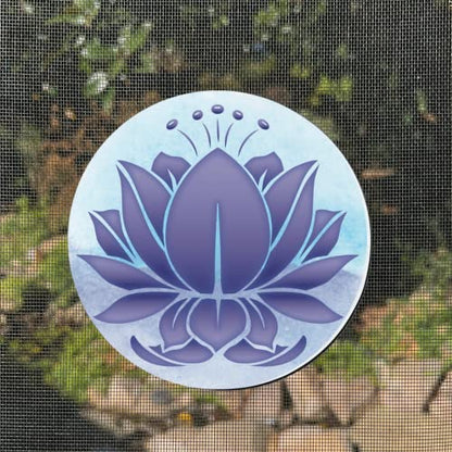 Screen Door Magnets Double Sided – Keep People, Kids, and Dogs from Running into a Screen Door. Saver - Robbins Aria Blue Lotus - color: Blue Lotus