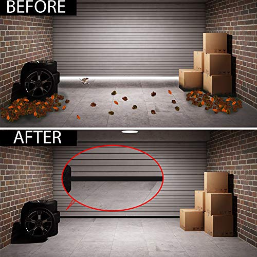 [New Upgrade] Huge Gap Door Draft Stopper, 3.4" W Widened Door Sweep Seal Gap Up to 1.8" for Interior & Exterior Doors - Keeping Draft, Noise, Dust and Unwanted Animals Out,3.4" W x 39" L,Black - size: Black