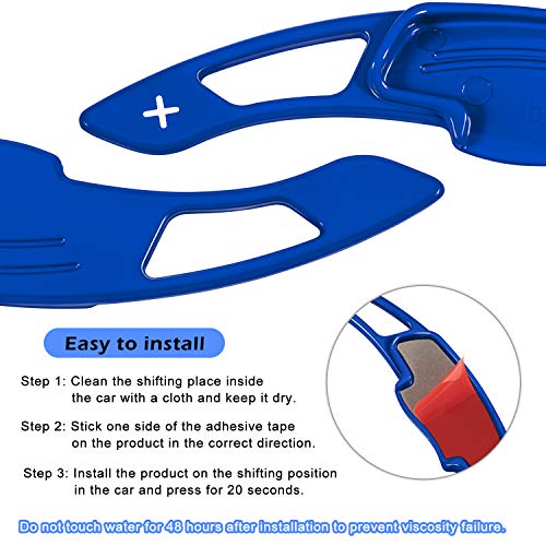 Blue Sports Aluminum Steering Wheel Paddle Shifter Extension Cover trim interior Accessories for Honda Accord Civic Insight CR-V