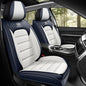 Car Seat Covers for Kia Optima 2001-2020, Premium Nappa Leather, Waterproof, Anti-Slip, Full Coverage, Airbag Compatible, Breathable, All-Weather, Easy Install (2 Seats, Blue&White) - color: 2 Seats - Blue&White, size: Kia Optima 2001-2020