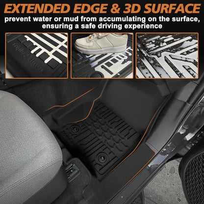 TripleAliners Floor Mats All Weather Liners Compatible with Toyota 2025 2026 4Runner Accessories Custom Fit TPE Heavy-Duty 1st & 2nd & 3rd Row Waterproof Anti-Slip Floor Liners (7 Seats ONLY) - size: 4Runner | 7-Seat | 2025+