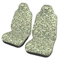 Green Leaf Seat Covers Cute Bucket Seat Cover Universial Fit for SUV Truck Van Sedans Auto Accessories Bucket Seat Covers Protectors Women Girls Men Set of 2 - color: Green Leaf