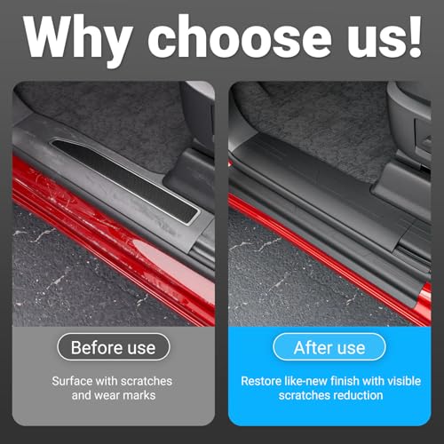 8Pcs Door Sill Protector Compatible with 2019-2026 Chevy Silverado GMC Sierra 1500 Crew Cab Car Threshold Protector Car Door Entry Guard Replacement for 2019-2026 Chevy Silverado Accessories - size: Compatible with 19-26 Silverado Sierra(INT+EXT)
