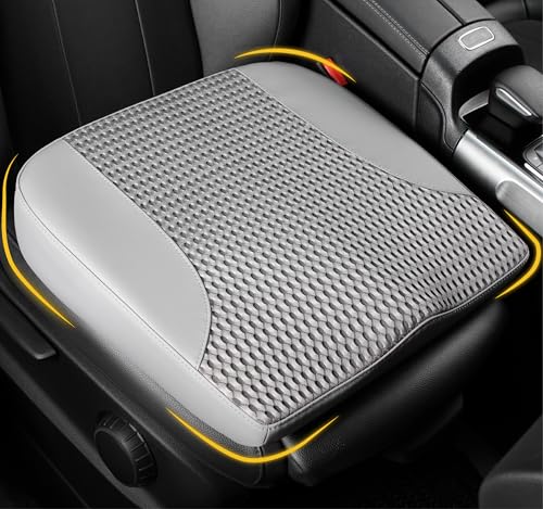Lofty Aim Car Seat Cushion, Comfortable Memory Foam Seat Pillow for Driving, Sciatica-Back Pain Relief, Cushion for Car-Truck, Office, Wheelchair - Gray - color: Gray