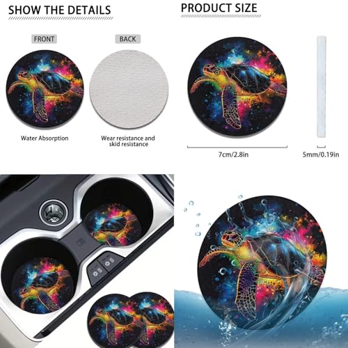 Animal Turtle Print Auto Front Rear Seat Protective Steering Wheel Cover Car Accessories Set for Cars Seat Covers 12pcs Seat Cover Set for Cars Car Armrest Cover Headrest Covers - color: Animal Turtle