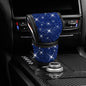 Bling Auto Gear Shift Knob Cover, Car Shifter Cover, Sparkly Crystal Rhinestones Gear Shift Knob Cover for Women Girls, PU Leather Shift Gear Cover with Bling Accessories Fit Cars (Blue) - color: Blue
