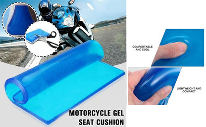 Motorcycle Seat Gel Pad Shock Absorption Mats Reduce Fatigue Comfortable Soft Cooling Fabric Cushion DIY Seat Pad Car Seat Driver Office Chair Seat Cushion(20 x 20 x 2cm) - size: 20 x 20 x 2cm