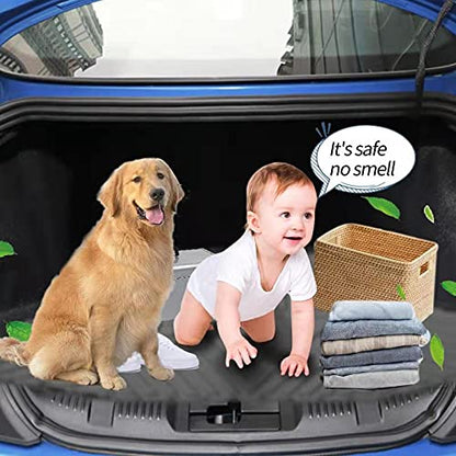 Elsetyler Cargo Liner for 2021 Journey - Black TPO All Weather Heavy Duty Waterproof Rear Cargo Tray Trunk Floor Mat Protector Compatible with 2009-2019 2020 2021 Dodge Journey - color: 2009-2021 Dodge Journey