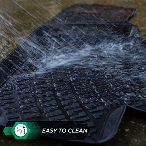 Kia Soul 2020-2026 (No EV Models) Floor Mats 3D Custom Fit Compatible with Kia Soul Rubber Car Mats Laser Measured Floor Liners All Weather Heavy Duty Odorless Non-Slip TPE (Front & Rear) - size: Soul 2020 - 2026