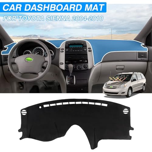 Cartist Dash Cover for Toyota Sienna 2004 2005 2006 2007 2008 2009 2010 Dashboard Cover Mat Non-Slip Pad Carpet Sunshield Protector - size: 60*33(Toyota Sienna 2004-2010)