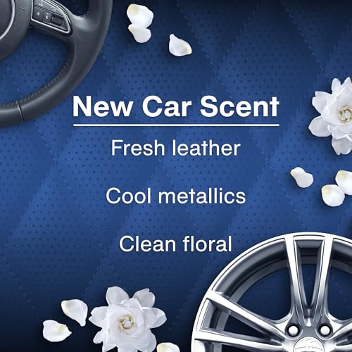LITTLE TREES Car Air Freshener | Fiber Can Provides Long Lasting Scent for Auto or Home | Recycled Fiber | New Car Scent, 4 Air Fresheners - color: New Car Scent