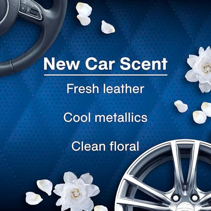 LITTLE TREES Car Air Freshener | Fiber Can Provides Long Lasting Scent for Auto or Home | Recycled Fiber | New Car Scent, 4 Air Fresheners - color: New Car Scent