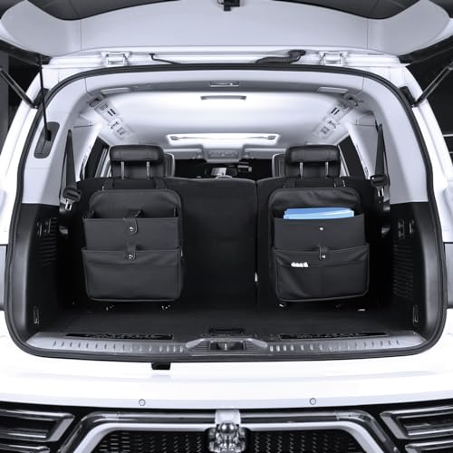 Car Seat Organizer，Universal Fit for Front & Back Seats-Hanging Letters/Legal Folders/Laptops and Tablets，Compatible with Cars, Trucks, and Vans