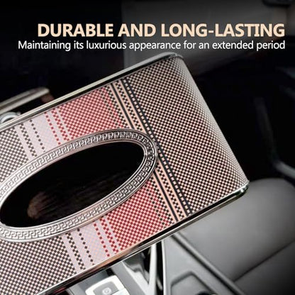 Car Tissue Holder, Faux Leather Visor Tissue Box Holder with Secure Clip, Hanging Tissue Dispenser for Sun Visor or Seat Back, Easy Access Organizer, Fits Most Cars SUVs Trucks (Hanging) - style: Hanging